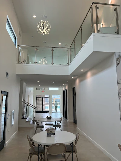 Curved Glass Stair Installation in Houston, TX Curved Glass Stair Installation in Houston, TX